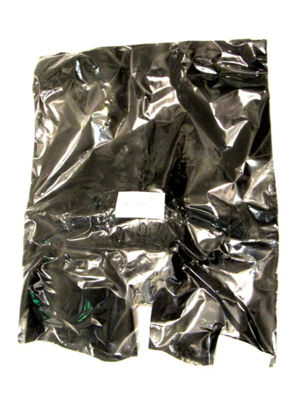 Men's Latex Rubber Boxer Shorts With 2-way Thru Zip Honour, New Black L